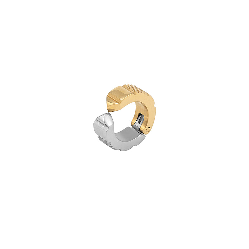 Xocolatl (chocolate) Bicolor Cuff Earring