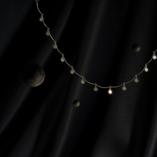 Georgium Sidus Star Beads Shape Necklace