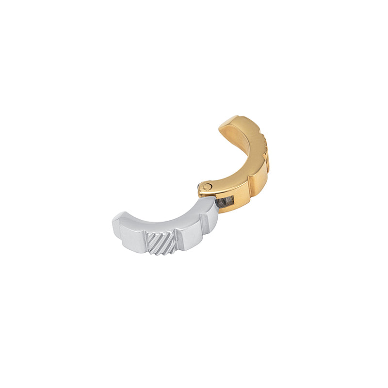 Xocolatl (chocolate) Bicolor Cuff Earring