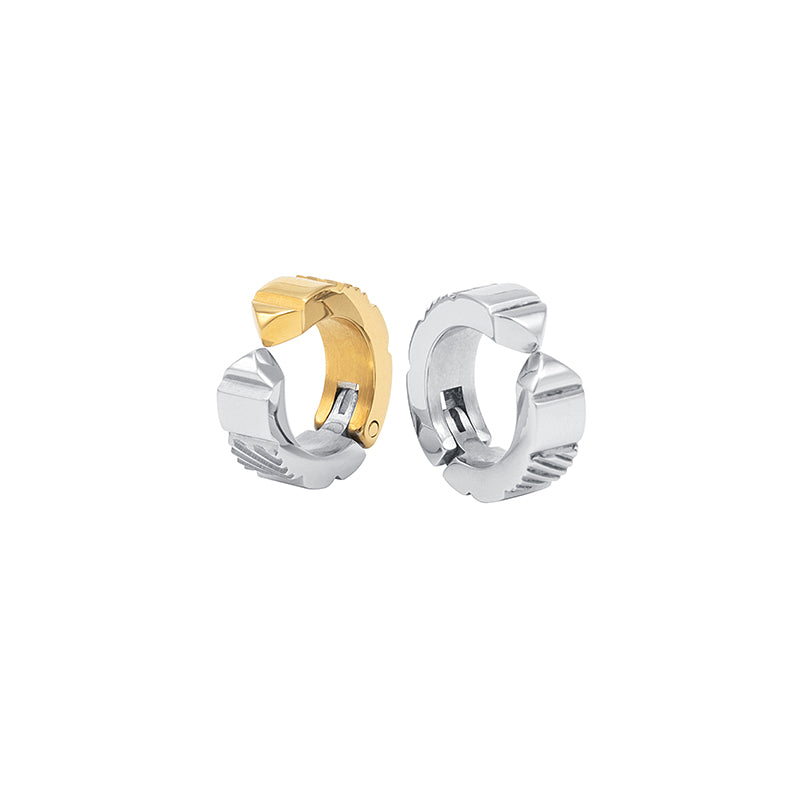 Xocolatl (chocolate) Bicolor Cuff Earring