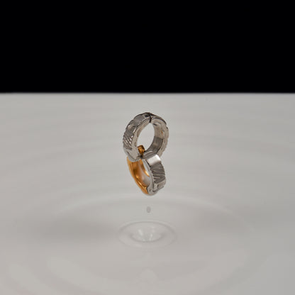 Xocolatl (chocolate) Bicolor Cuff Earring