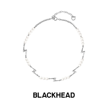 Y2B SERIES Lightning Pearl Panel Necklace