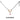 Flocked Antler Pendant Necklace