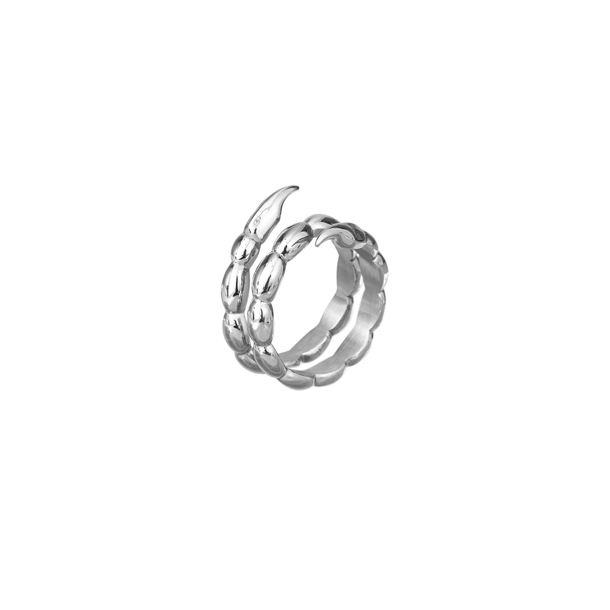 APOCALYPSE THREE DIMENSIONAL SCORPION TAIL SPIKE WINDING RING