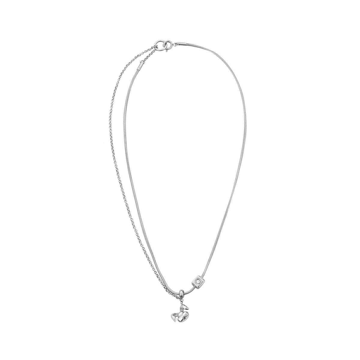 Rabbit Pendant Pull Adjustment Necklace