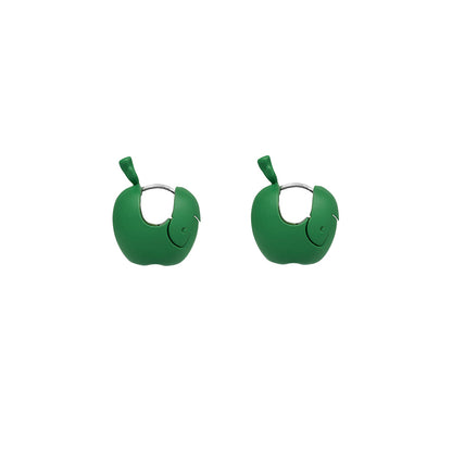 EDEN Three-Dimensional Apple Earrings