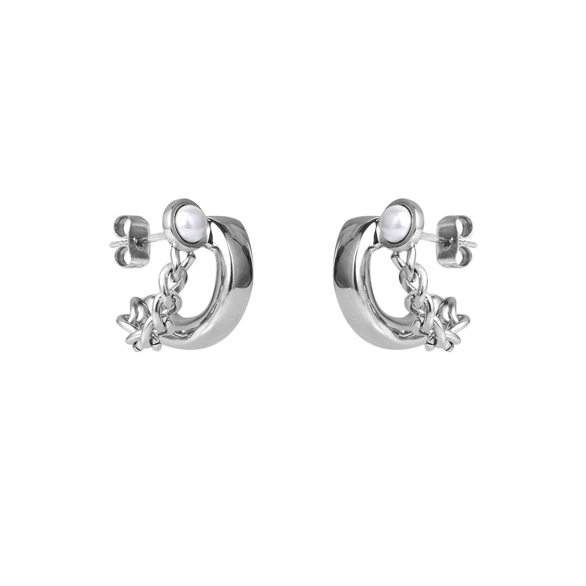 Pearl Chain Earrings