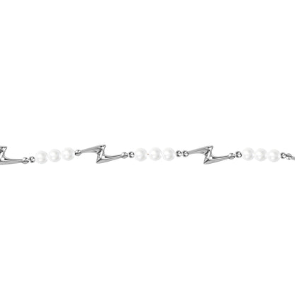 Y2B SERIES Lightning Pearl Panel Necklace