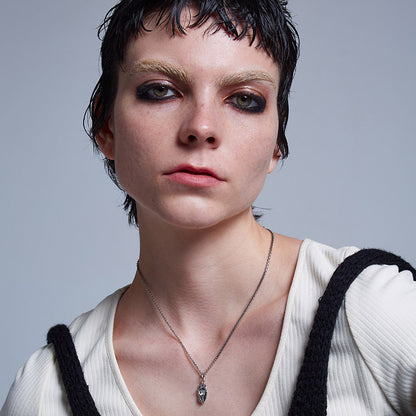 Rebellion Revolution Punk Style Pierced Ear Charm Necklace