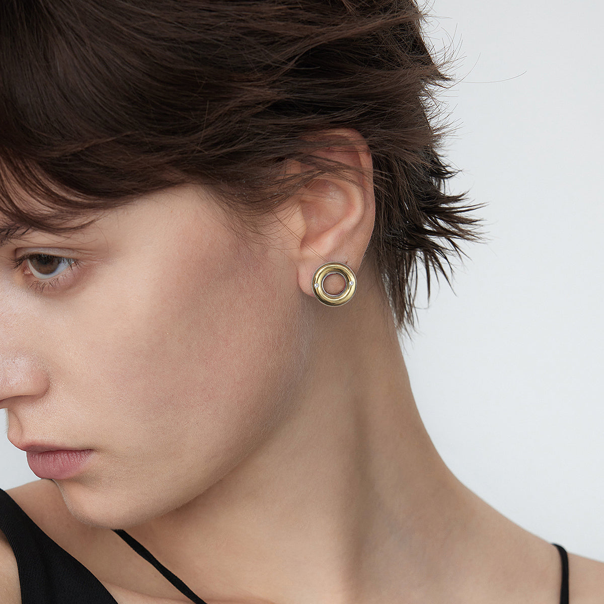 Gold and Silver Color Matching Whistle Candy Ear Clip
