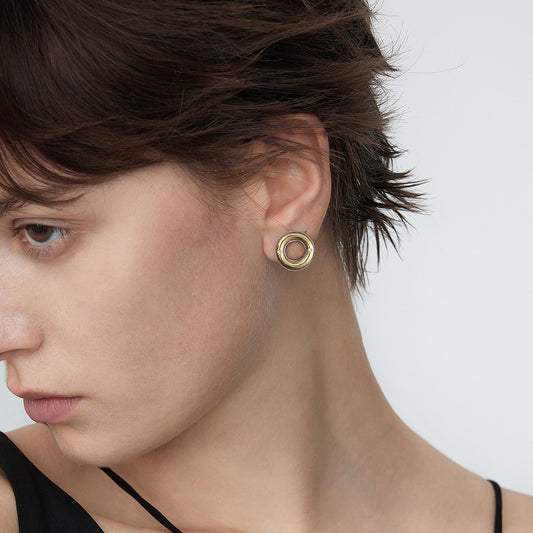 Gold and Silver Color Matching Whistle Candy Ear Clip