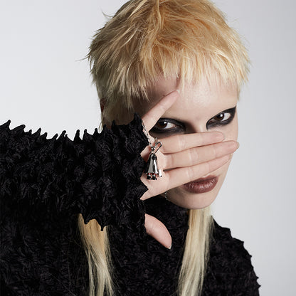 Chaos Edits Ghost Face Santa Clause Necklace