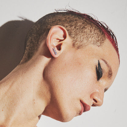 Latrinalia Fun Monogram Stud Earrings