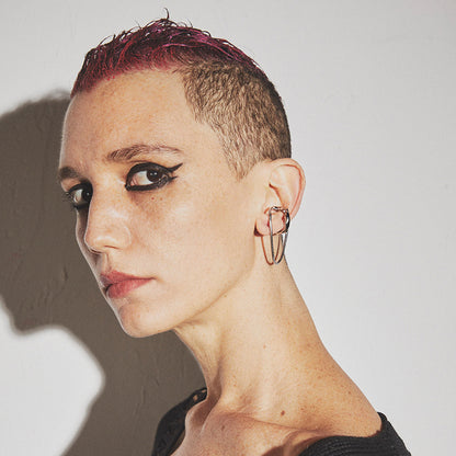 Latrinalia Piercing-Free Drop Chain Cuff Earring