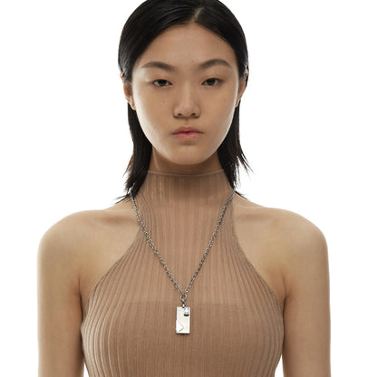 De Profundis Love Letter Charm Chain Necklace