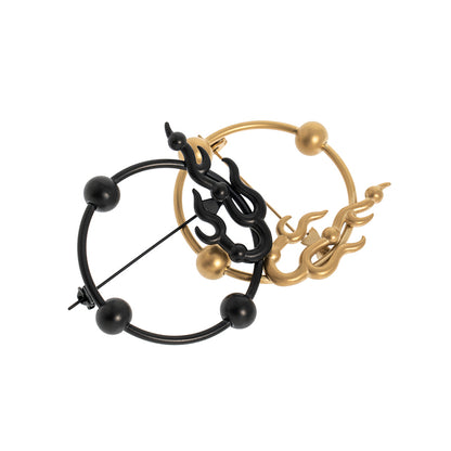 The Seven Deadly Sins- Lus Flame Shape Brooch