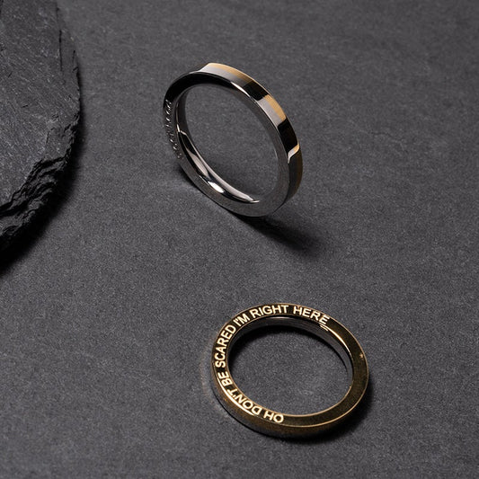 Junior A Two-tone Matching Couple Rings Bundle