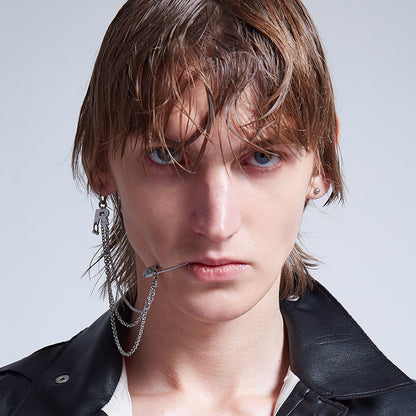 Rebellion Revolution Chained Lip Cuff/Earring Set