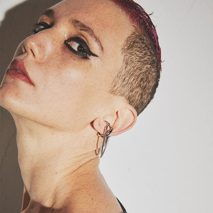 Latrinalia Piercing-Free Drop Chain Cuff Earring