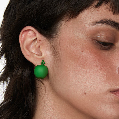 EDEN Three-Dimensional Apple Earrings