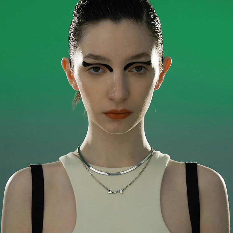 Hardware PlayStation Wrench Pendant Snake Chain Necklace Set