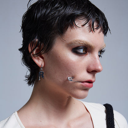 Rebellion Revolution Chained Lip Cuff/Earring Set