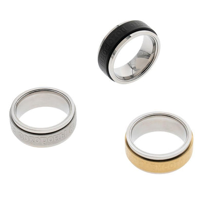 Generation ¦Ð The Slogan Rotatable Russian Letter Ring