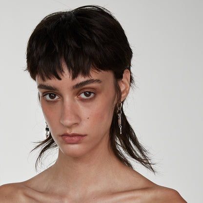 EDEN  Asymmetrical Four Pointed Star Drop Earrings