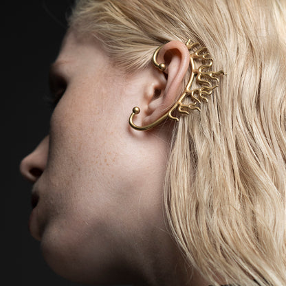 The Seven Deadly Sins- Lus Flame Shape Cuff Earrings