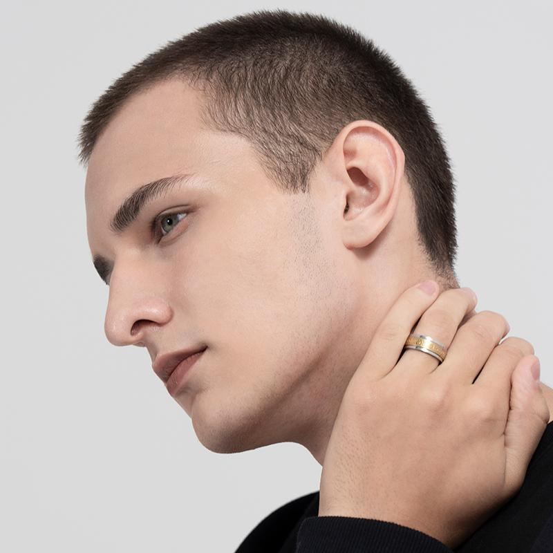 Blackhead Rings Generation π The Slogan Rotatable Russian Letter Ring – Blackheadshop