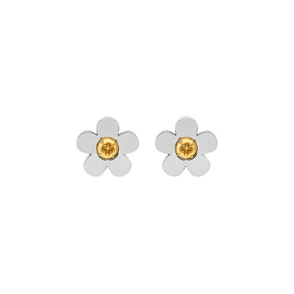Mechanical Garden 2.0 Flowers Bicolor Stud Earrings
