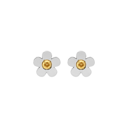 Mechanical Garden 2.0 Flowers Bicolor Stud Earrings