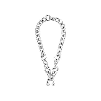 Rebellion Revolution Horseshoe Ring Charm Choker Necklace