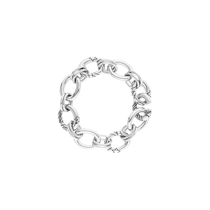 New World Round Chain Link Bracelet