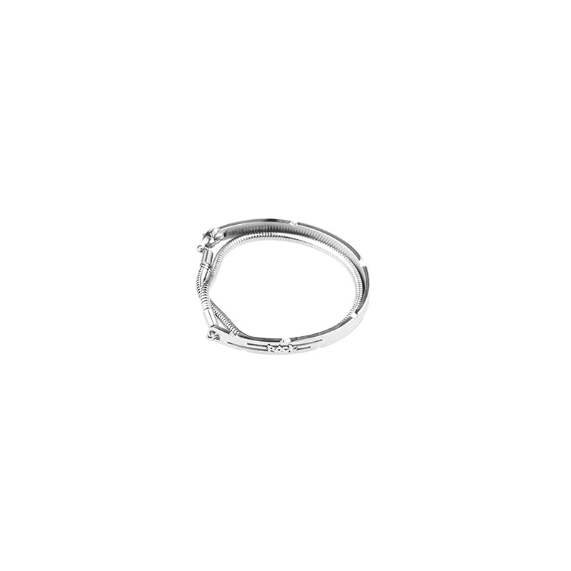 Latrinalia Double Layer Snake Chain Bracelet