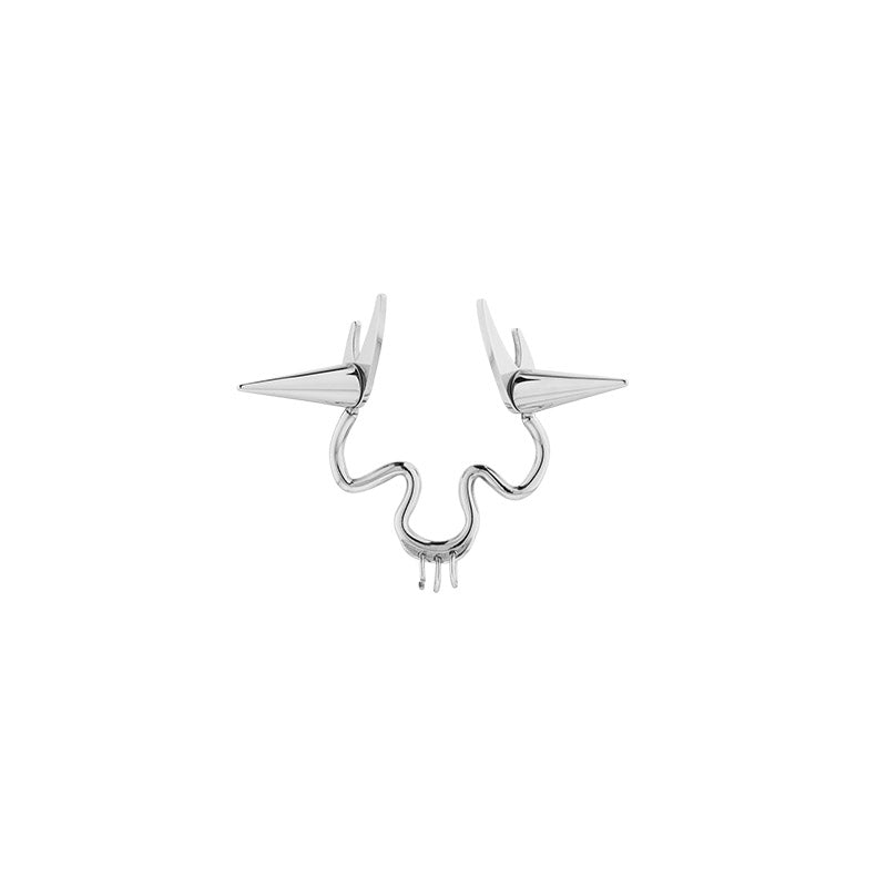 Rebellion Revolution Punk Rivet Nose Ring Cuff