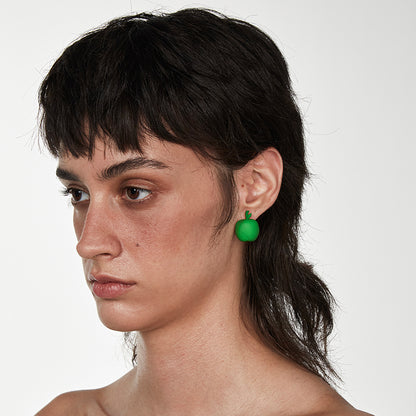 EDEN Three-Dimensional Apple Earrings