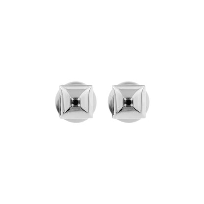 Rebellion Revolution Square Rivet Stud Earrings