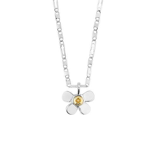 Mechanical Garden 2.0 Flowers Bicolor Necklace