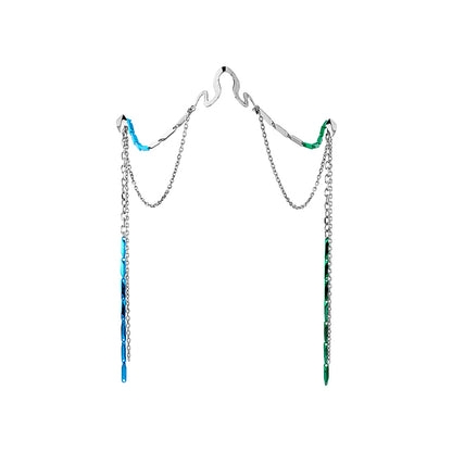 Neon Jungle Snake Decorative Face Jewelry/Earring Set