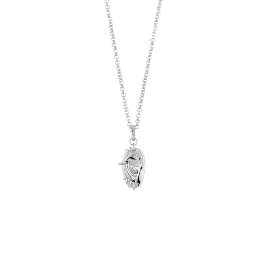 Rebellion Revolution Punk Style Pierced Ear Charm Necklace