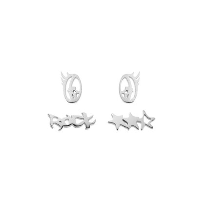 Latrinalia Fun Monogram Stud Earrings