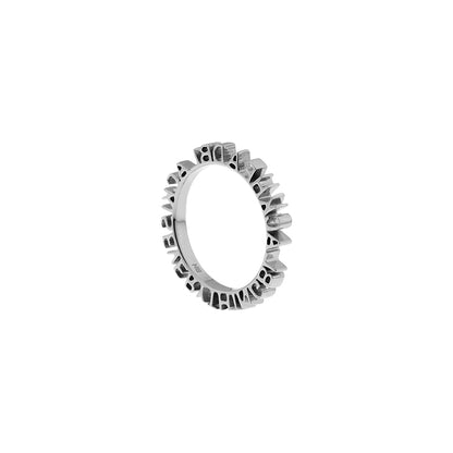 Teddy Girl Cut-Out Slogan Ring