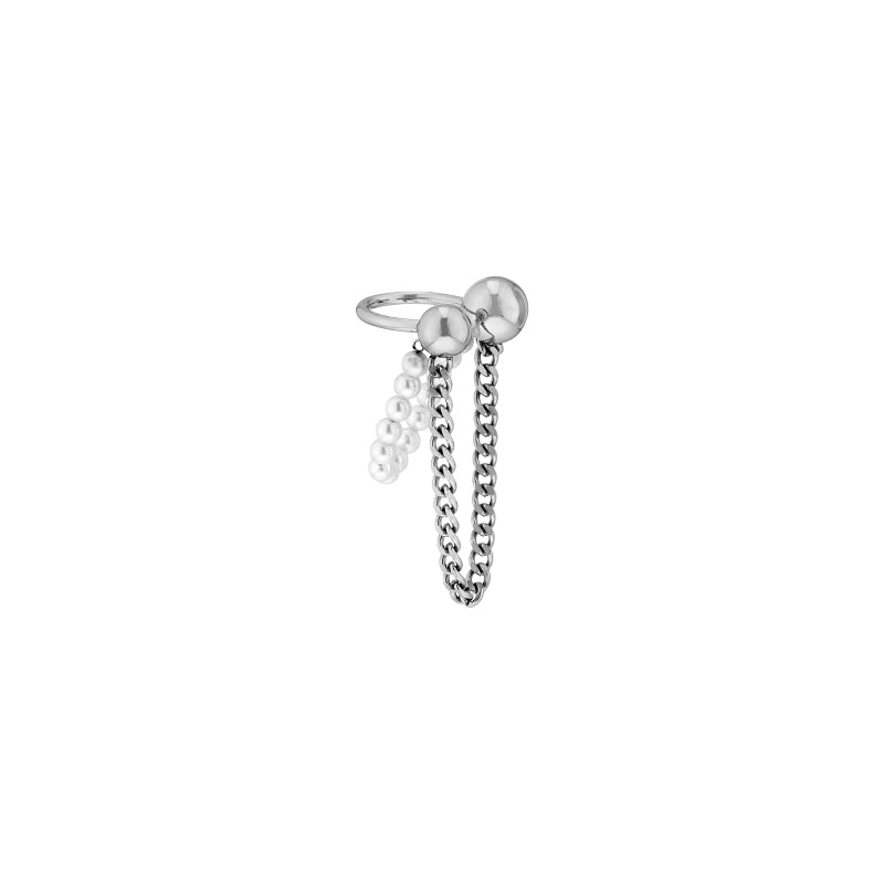Teddy Girl Teddy Girl Double Strand Pearl Ear Clip