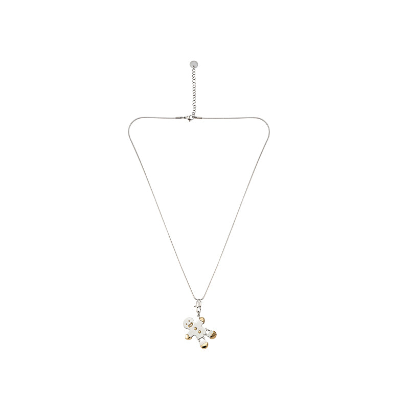 The Gingerbread Man Cookie Charm Necklace