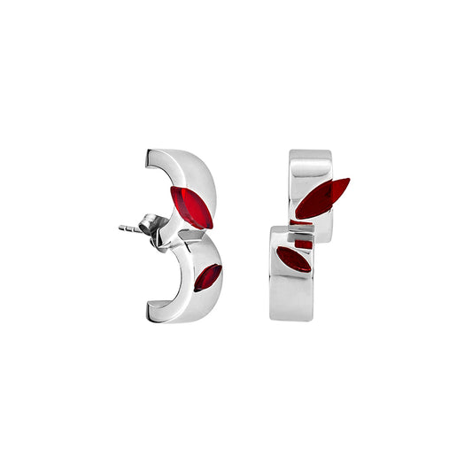 Killer Bunny Red Rabbit Eye Shape Decor Stud Earrings