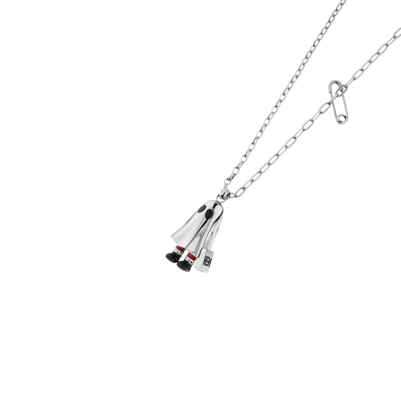 Chaos Edits Ghost Face Santa Clause Necklace