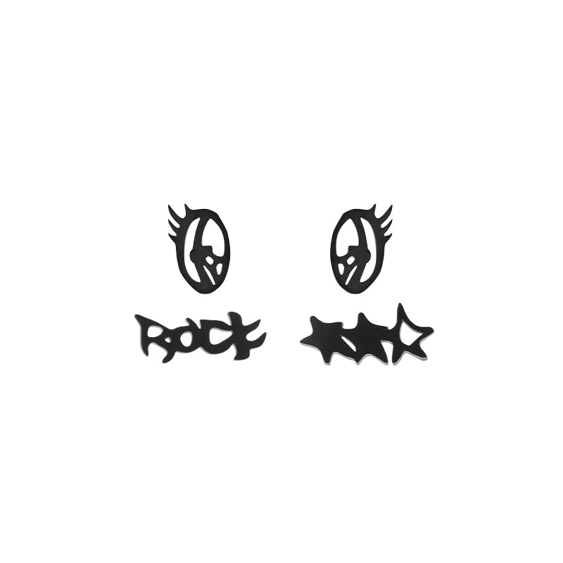 Latrinalia Fun Monogram Stud Earrings