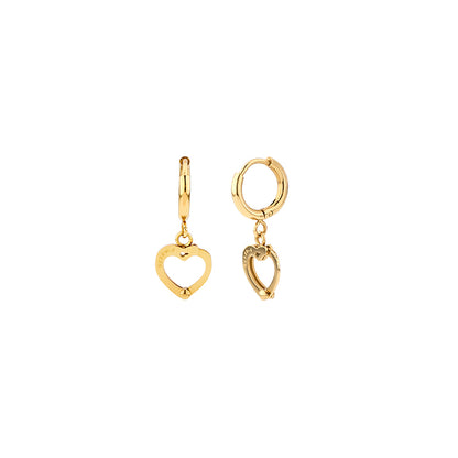 GX339-4 Heart Hoop Earrings