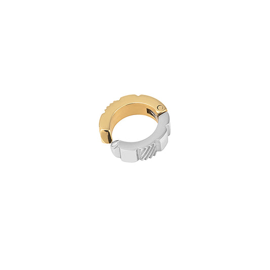 Xocolatl (chocolate) Bicolor Cuff Earring